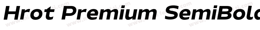 Hrot Premium SemiBold字体转换